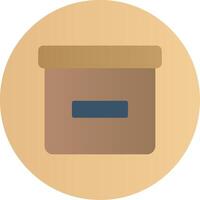 Box Flat Gradient  Icon vector