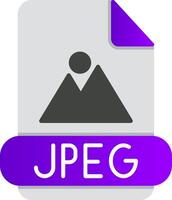 jpeg plano degradado icono vector