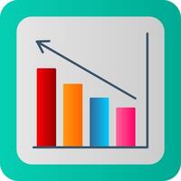Profits Flat Gradient  Icon vector