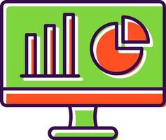 Dashboard Filled  Icon vector