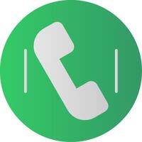 Phone Call Flat Gradient  Icon vector