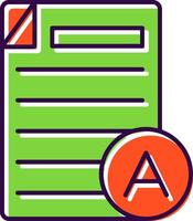 Grades Filled  Icon vector