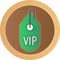 Vip Flat Gradient  Icon vector