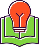 Knowledge Filled  Icon vector