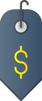 Dollar Sign Flat Gradient  Icon vector