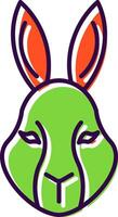 Rabbit Filled  Icon vector