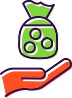 Zakat Filled  Icon vector