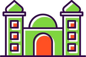 Mosque Filled  Icon vector