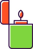 Zippo Filled  Icon vector