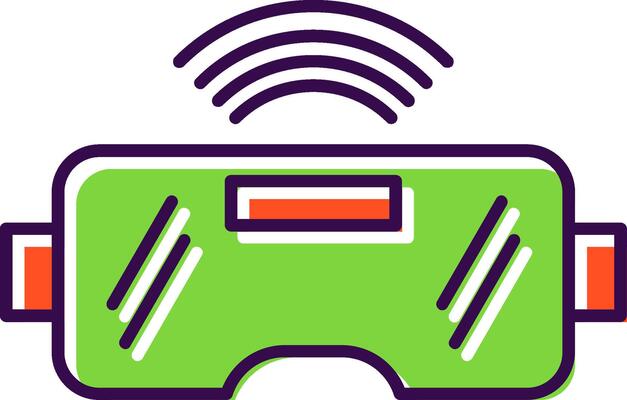 Vr Glasses Filled  Icon