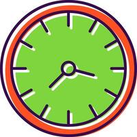 Clock Filled  Icon vector