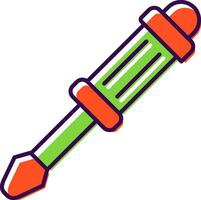 Screwdriver Filled  Icon vector