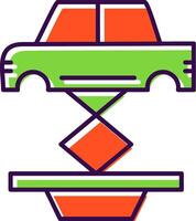 Car Repair Filled  Icon vector