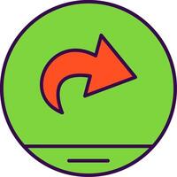 Next Filled  Icon vector