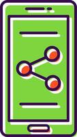 Share Filled  Icon vector