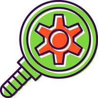 Search Engine Filled  Icon vector