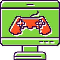 Game Filled  Icon vector