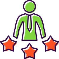 Experience Filled  Icon vector