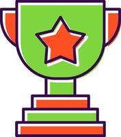 Trophy Filled  Icon vector