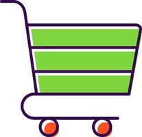 Shopping Cart Filled  Icon vector