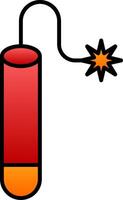 Tnt Line Filled Gradient  Icon vector
