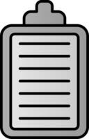 Clipboard Line Filled Gradient  Icon vector