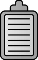 Clipboard Line Filled Gradient  Icon vector