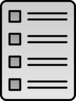 Task List Line Filled Gradient  Icon vector