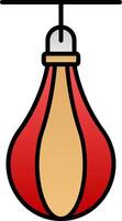 Speed Bag Line Filled Gradient  Icon vector