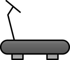 Treadmill Line Filled Gradient  Icon vector