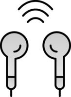 Earbuds Line Filled Gradient  Icon vector