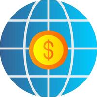 International Business Flat Gradient  Icon vector