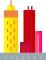 Skyscrapers Flat Gradient  Icon vector