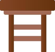 Stool Flat Gradient  Icon vector