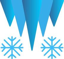 Icicle Flat Gradient  Icon vector