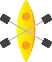 Kayak Flat Gradient  Icon vector