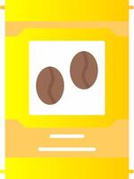 Beans Flat Gradient  Icon vector