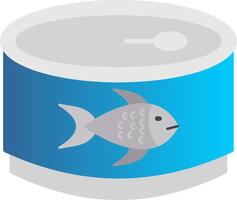 Tuna Flat Gradient  Icon vector