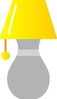 Table Lamp Flat Gradient  Icon vector