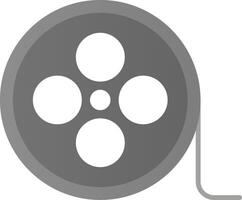 Film Reel Flat Gradient  Icon vector