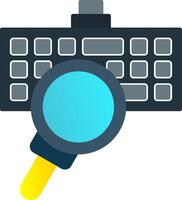 Keylogger Flat Gradient  Icon vector