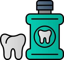 Mouthwash Line Filled Gradient  Icon vector