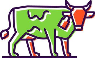 Livestock Farming Filled  Icon vector