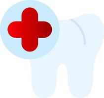 Dental Flat Gradient  Icon vector