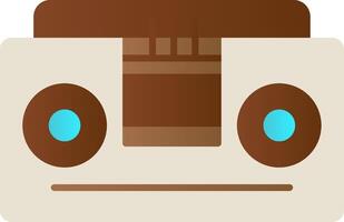 Tape Recorder Flat Gradient  Icon vector