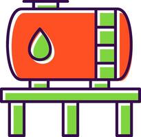 Tank Filled  Icon vector