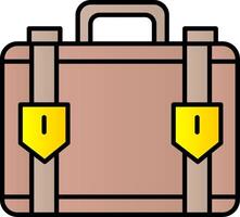 Suitcase Line Filled Gradient  Icon vector