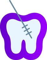 Root Canal Flat Gradient  Icon vector