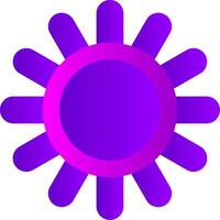 Sea Urchin Flat Gradient  Icon vector