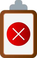 Wrong Flat Gradient  Icon vector
